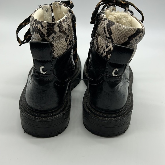 Circus by Sam Edelman Flora Faux Fur‎ Trim Boots Women's 8.5 Combat - Picture 4 of 9